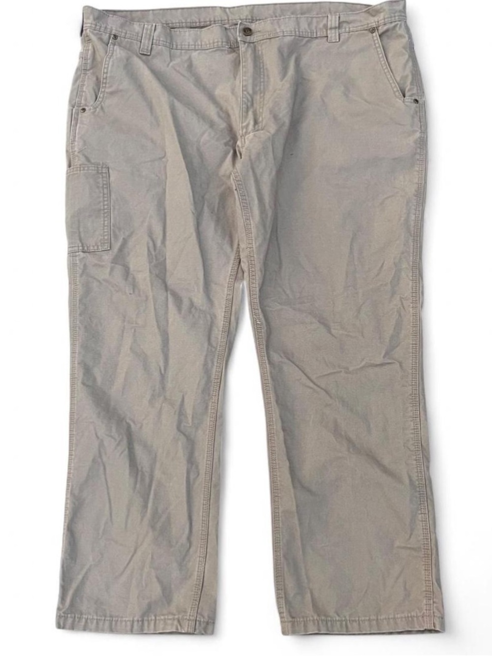 Men's Keys Workwear Utility Casual Cargo Pants in Light Khaki